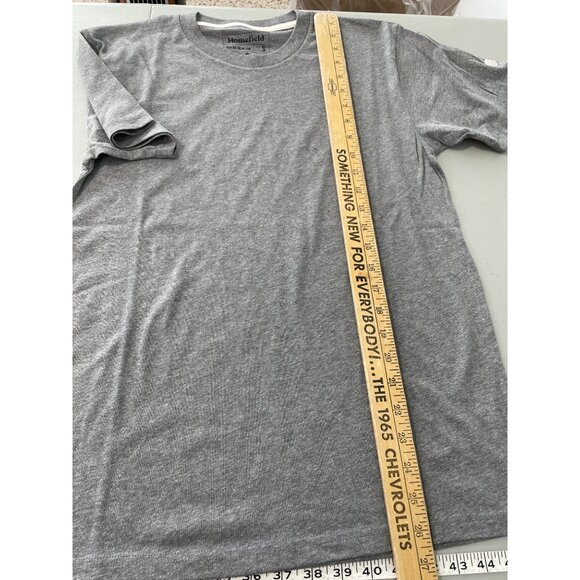 Homefield Crewneck Short Sleeve TShirt Mens S Heather Gray Cotton Polyester Tee - Picture 4 of 6